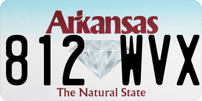 AR license plate 812WVX