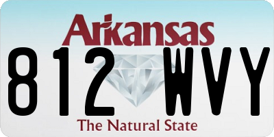 AR license plate 812WVY