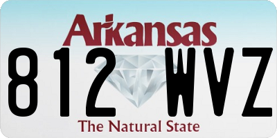 AR license plate 812WVZ