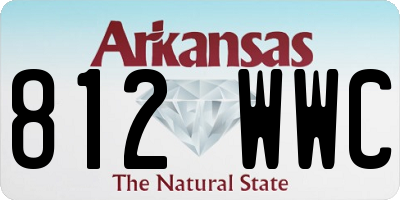 AR license plate 812WWC