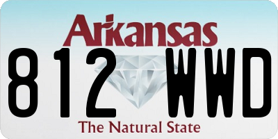 AR license plate 812WWD