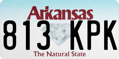 AR license plate 813KPK