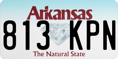 AR license plate 813KPN