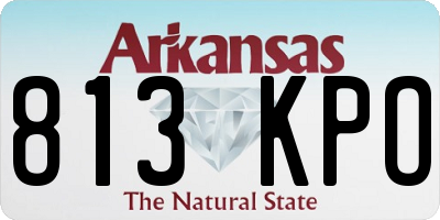 AR license plate 813KPO