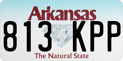 AR license plate 813KPP