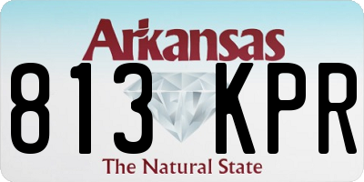 AR license plate 813KPR