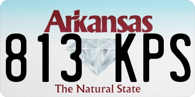 AR license plate 813KPS