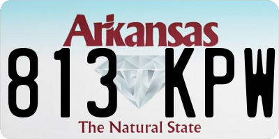 AR license plate 813KPW