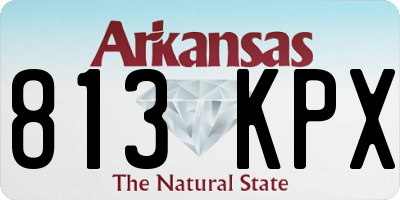 AR license plate 813KPX