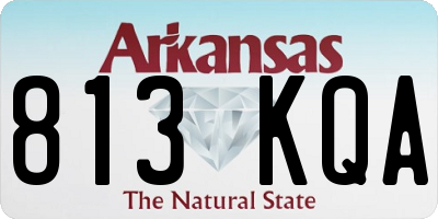 AR license plate 813KQA