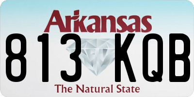 AR license plate 813KQB