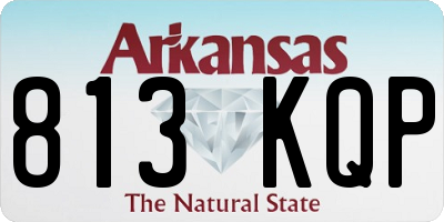 AR license plate 813KQP