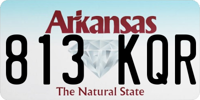 AR license plate 813KQR