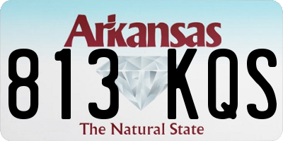 AR license plate 813KQS