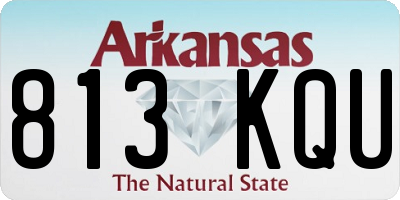 AR license plate 813KQU