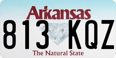 AR license plate 813KQZ