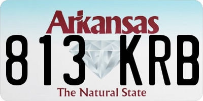 AR license plate 813KRB