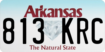 AR license plate 813KRC