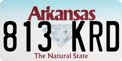 AR license plate 813KRD