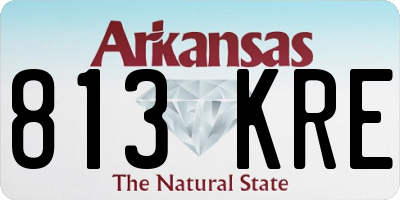 AR license plate 813KRE