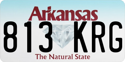 AR license plate 813KRG