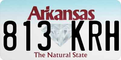 AR license plate 813KRH