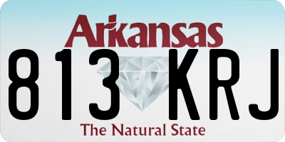 AR license plate 813KRJ