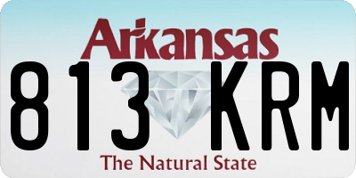AR license plate 813KRM