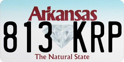 AR license plate 813KRP