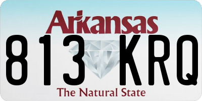 AR license plate 813KRQ
