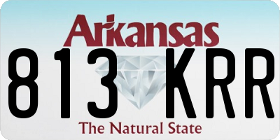 AR license plate 813KRR