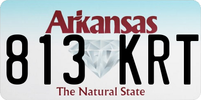 AR license plate 813KRT