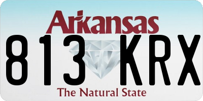 AR license plate 813KRX