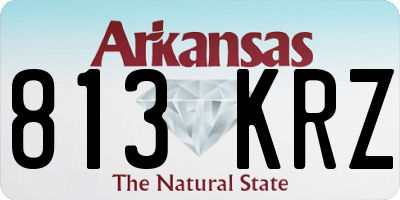 AR license plate 813KRZ
