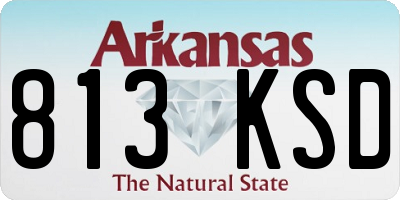 AR license plate 813KSD