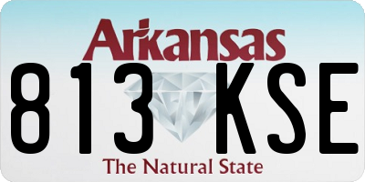 AR license plate 813KSE