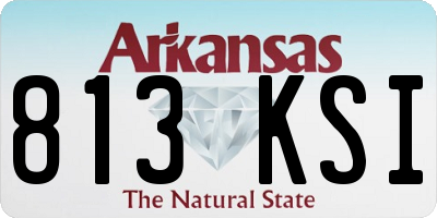 AR license plate 813KSI