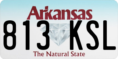 AR license plate 813KSL