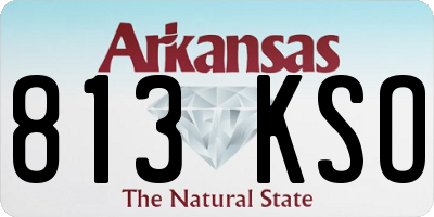 AR license plate 813KSO