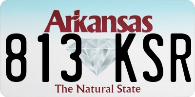 AR license plate 813KSR