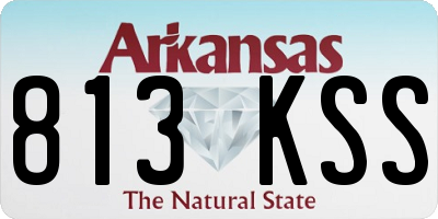 AR license plate 813KSS