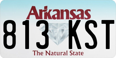 AR license plate 813KST