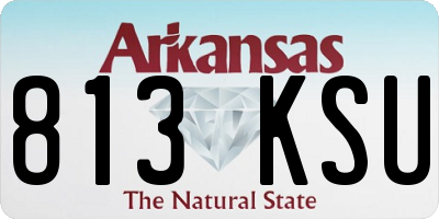 AR license plate 813KSU