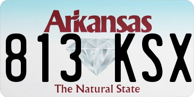 AR license plate 813KSX