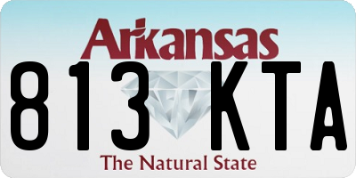 AR license plate 813KTA