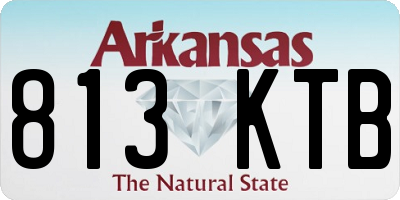 AR license plate 813KTB