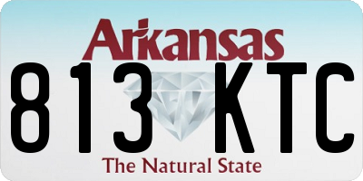 AR license plate 813KTC