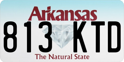 AR license plate 813KTD