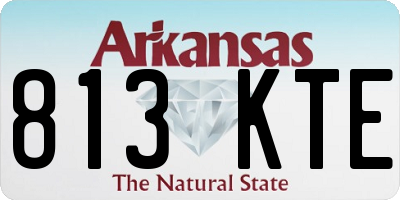 AR license plate 813KTE