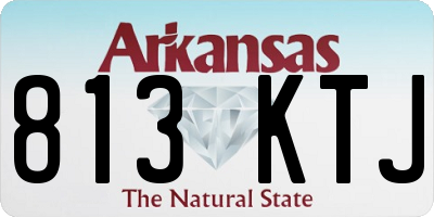 AR license plate 813KTJ